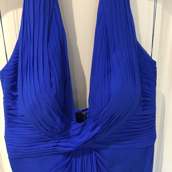 Backless halter neck silk gown,  US 8, fits like 4-6, NWOT - Picture 6 of 11